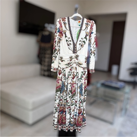 chinese dress ladies Alonza Long Sleeve Knit Midi Dress / Cream | Meshki